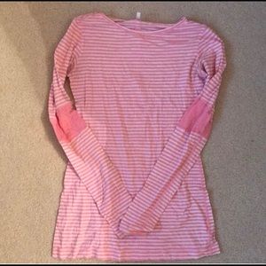 Lululemon Pink Striped Shirt 6
